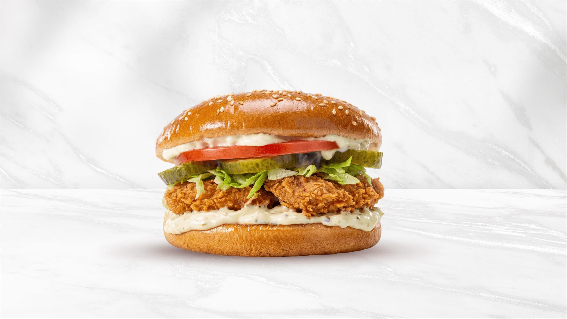 Dust & Fry Chicken Burger